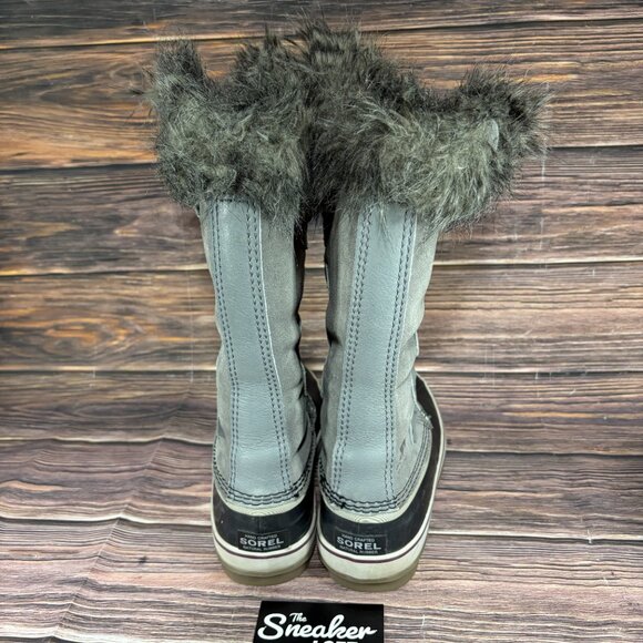 Sorel Joan of Arctic Women's Gray Fur Lined Winter Waterproof Boots - Picture 4 of 7